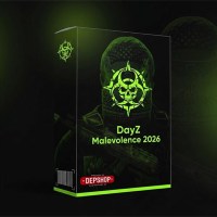 dayzmal | DepShop Green biohazard themed dayz dayz dayz package box with neon logo reading dayz malevolence 2026 and depshop branding on the lower front