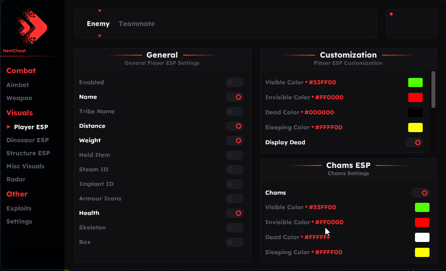 Ark Ascended ASA NextCheat screenshot 3 DepShop | DepShop Ark ascended asa nextcheat cheat screenshot 3 depshop